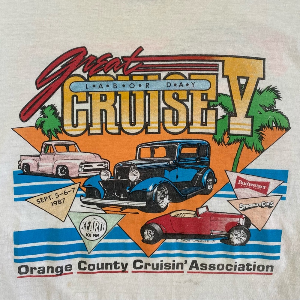 Vintage California Cars Double Sided